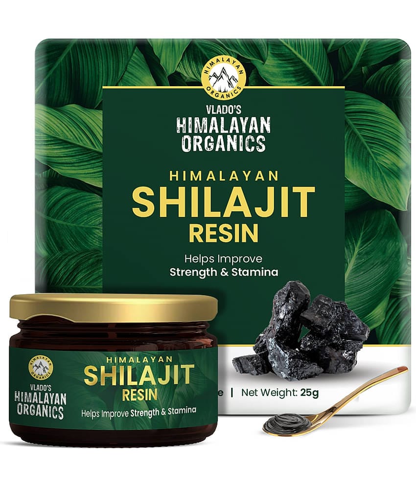 Himalayan Organics Pure Shilajit Resin to Boost Performance,Power, Stamina, Endurance, Strength With Fulvic Acid & 85+ Trace Minerals Complex for Energy,Maximum Potency I - 25g