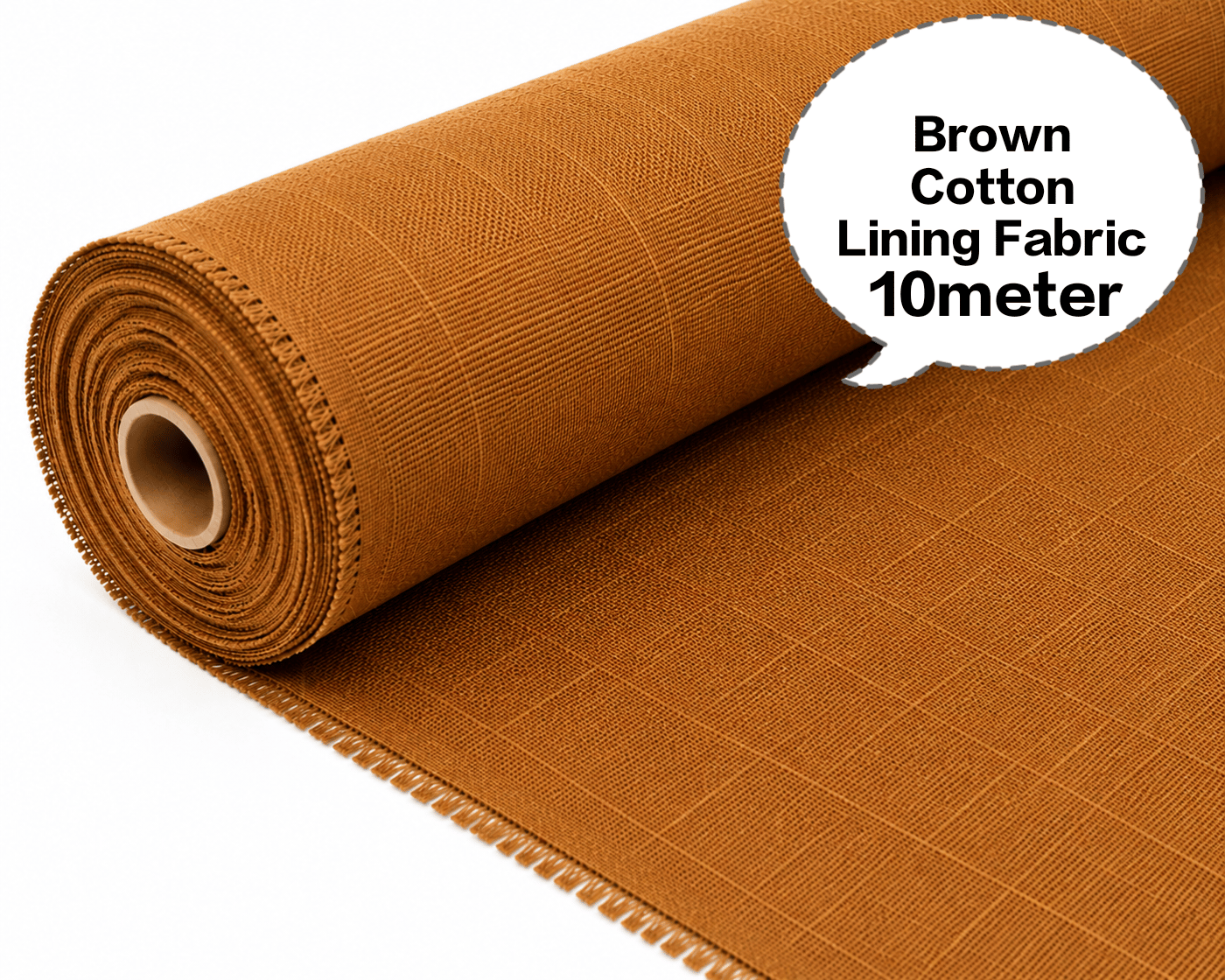 Brown Cotton Lining Fabric (Chhota Panna), Brown Cotton Lining Fibre (Chhota Panna), Brown Lining Cloth (Chhota Panna), Soft Brown Cotton Lining (Chhota Panna), Brown Garment Lining Fabric (Chhota Panna)