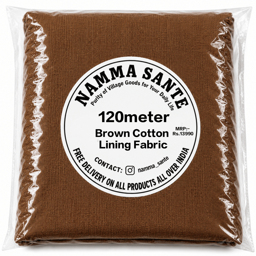 Brown Cotton Lining Fabric (Bada Panna), Brown Cotton Lining Fibre (Bada Panna), Brown Lining Cloth (Bada Panna), Soft Brown Cotton Lining (Bada Panna), Brown Garment Lining Fabric (Bada Panna)