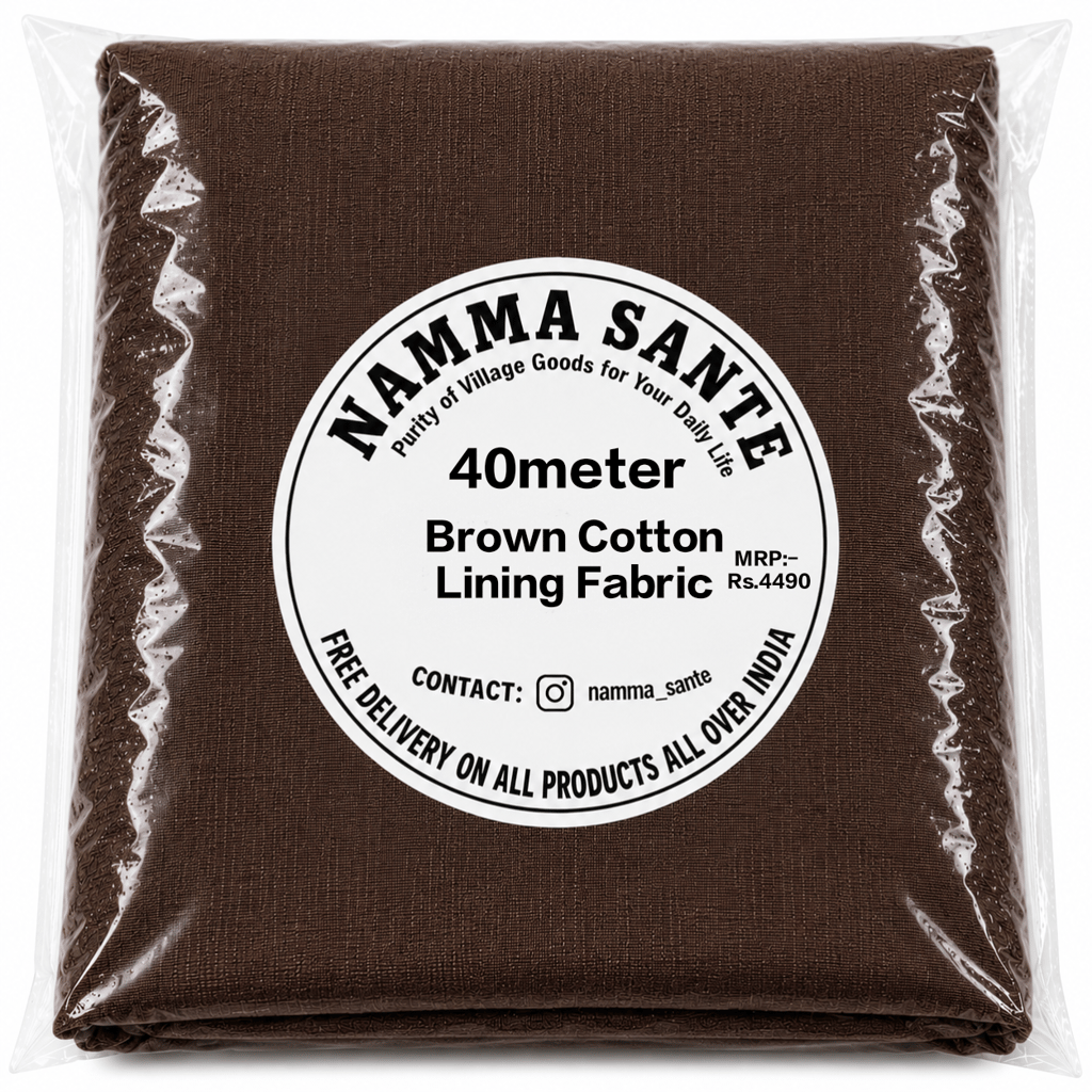Brown Cotton Lining Fabric (Bada Panna), Brown Cotton Lining Fibre (Bada Panna), Brown Lining Cloth (Bada Panna), Soft Brown Cotton Lining (Bada Panna), Brown Garment Lining Fabric (Bada Panna)