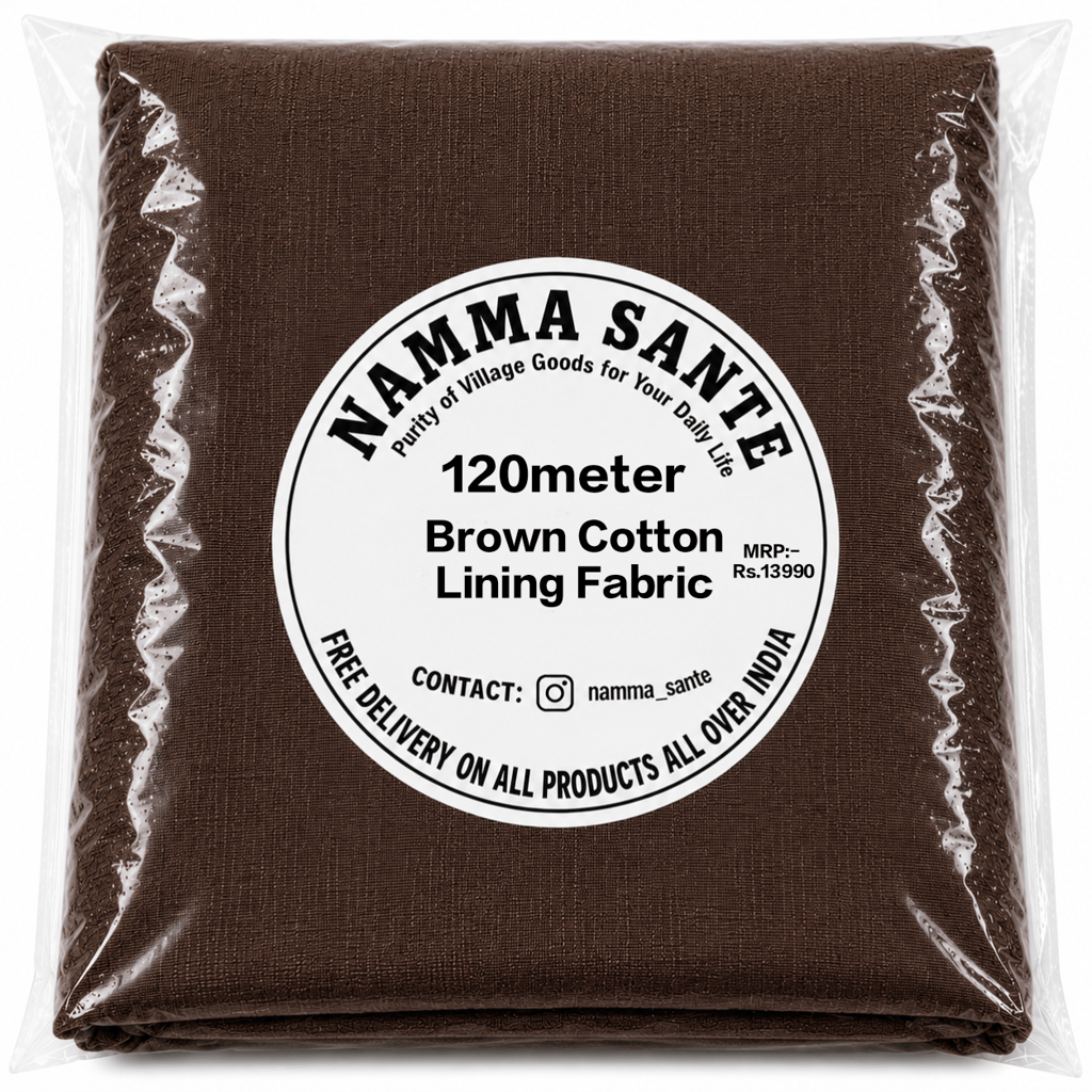 Brown Cotton Lining Fabric (Bada Panna), Brown Cotton Lining Fibre (Bada Panna), Brown Lining Cloth (Bada Panna), Soft Brown Cotton Lining (Bada Panna), Brown Garment Lining Fabric (Bada Panna)