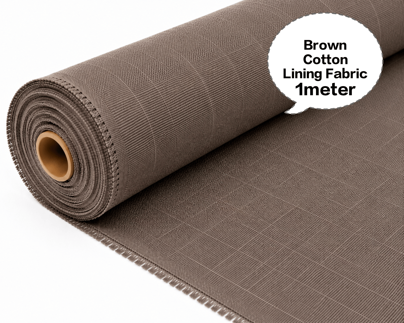 Brown Cotton Lining Fabric (Chhota Panna), Brown Cotton Lining Fibre (Chhota Panna), Brown Lining Cloth (Chhota Panna), Soft Brown Cotton Lining (Chhota Panna), Brown Garment Lining Fabric (Chhota Panna)