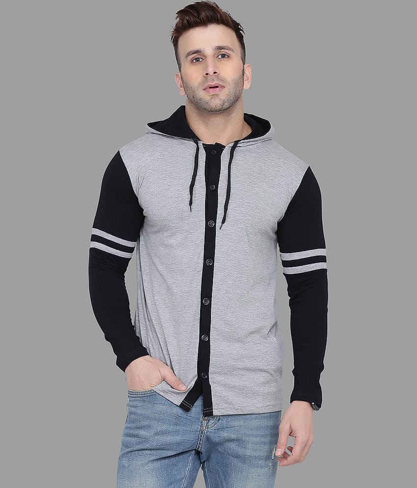 Tfurnish Cotton Blend Black Solids T-Shirt