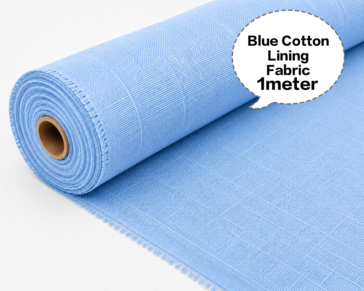 Blue Cotton Lining Fabric, Neeli Cotton Lining Kapda, Neela Cotton Astar Kapda, Neeli Lining Batte, Blue Cotton Inner Fabric 