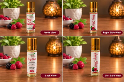 Kannauj Attar Perfume Berry Blast  Roll on  Alcohol free- 6Ml