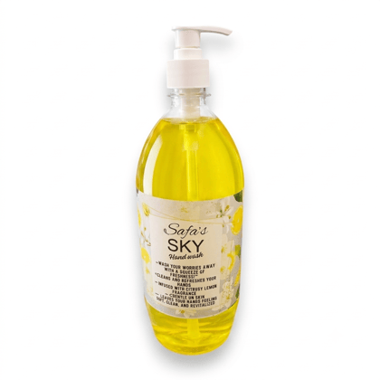 Safa's Sky Lemon Hand Wash – Gentle Liquid Hand Soap with Fresh Citrus Fragrance (500 ml)