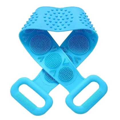 Lifeori Silicone Body Back Scrubber, Double Side Bathing Brush for Skin Deep Cleaning Massage, Dead Skin Removal Exfoliating Belt for Shower, Easy to Clean,Body Brush for Bathing Visit the Sulfar Store