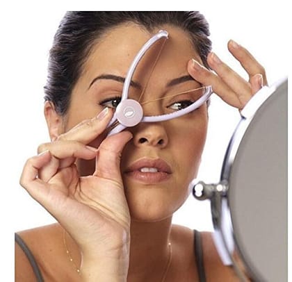 Eyebrow & Facial Hair Threading Tool for Women | Face & Body Hair Removal Kit with Tweezers for Smooth Skin at Home