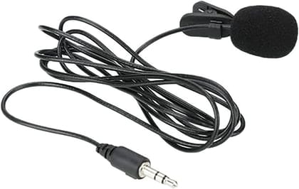 Microphone Collar Mic for Mobile Recording, Professional Lapel Clip-on Omnidirectional Condenser Mic for Recording,Youtube,Interview