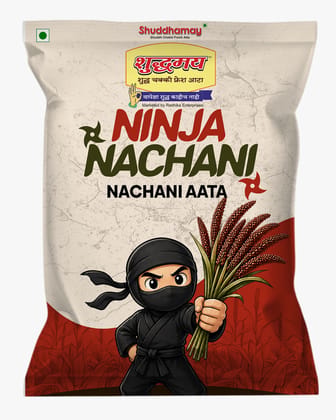 Ninja Nachani|Nachani Atta|500gms|Easy Cook|No preservatives |Rich in Fibre & Calcium|Millet Flour