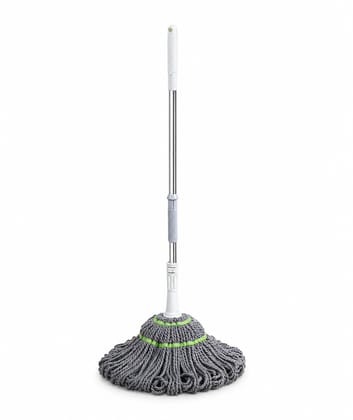 Microfiber Twist Mop with Telescopic Stainless Steel Handle