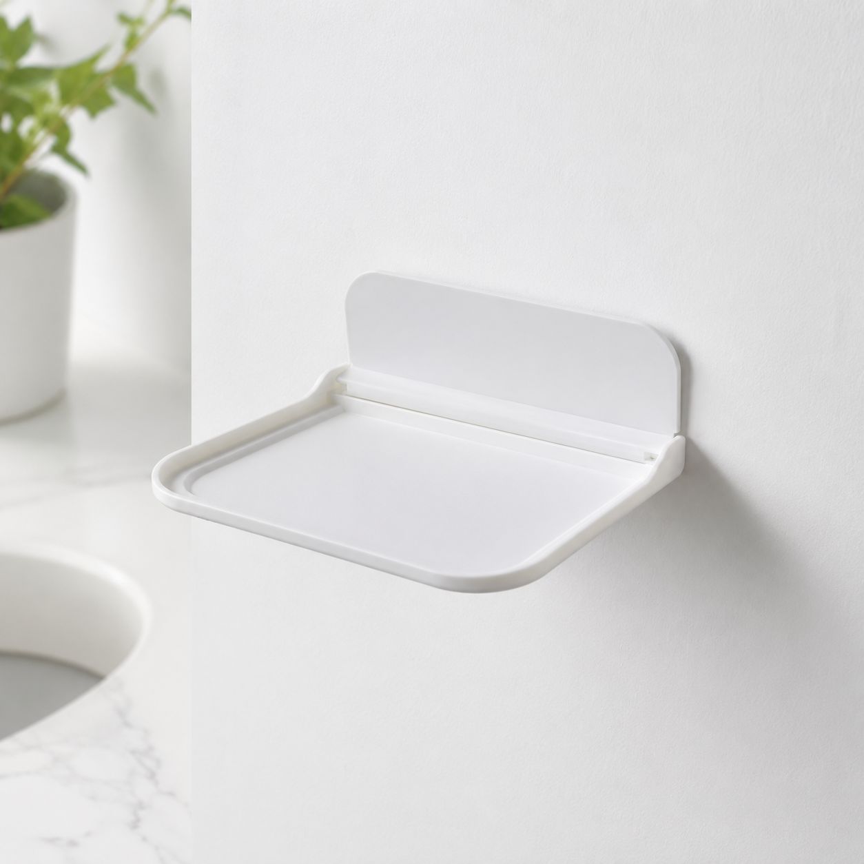 Multi-purpose Foldable Wall Shelf and Mobile Holder