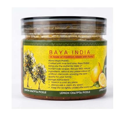 Chatpata Lemon Pickle | Nimbu Ka Achar | Traditional Homemade Indian Pickle | Baya India Chatpata Lemon Pickle | Nimbu Ka Achar | Traditional Homemade Indian Pickle | Baya India