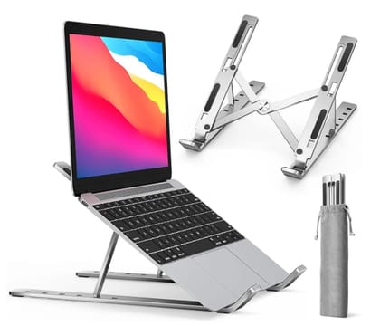 Laptop Stand, Metal 10-90 Degree Premium Aluminum Laptop Stands Suitable For Travellings