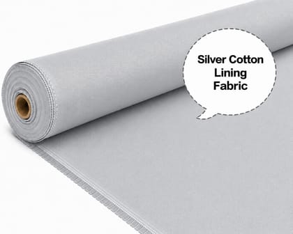 Silver Cotton Lining Fibre, Silver Cotton Lining Fabric, Silver Cotton Cloth, Silver Cotton Interlining Fabric, Silver Cotton Textile Lining