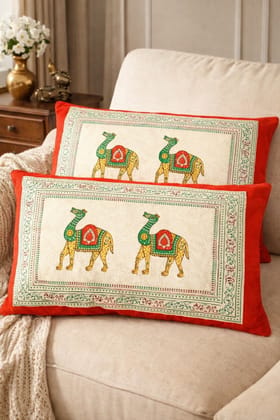 Royal Red Flare King Size Bed Bedsheets 90x108 Inches With 2 Pillow Covers 18 * 30 Inches, 144TC,Soft- 1 Set