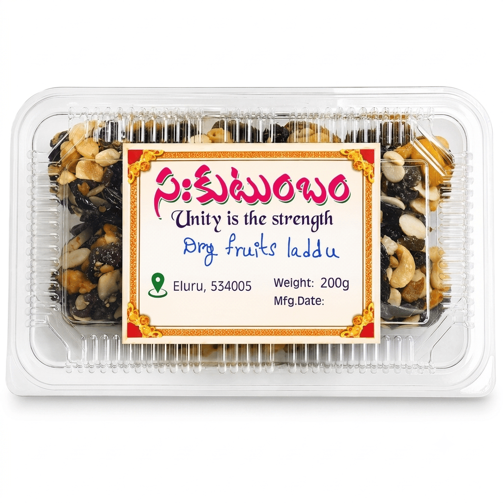 Sakutumbam Pure Homeded Premium Dry Fruits Mix - Healthy Nut & Fruit Blend - 200g Pack