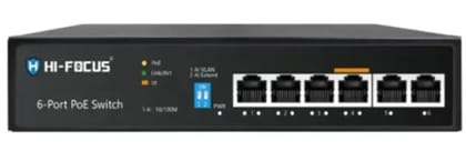 Hi-Focus HF-S04E2-65WH 6 Port PoE Switch Hi-Focus HF-S04E2-65WH 6 Port PoE Switch