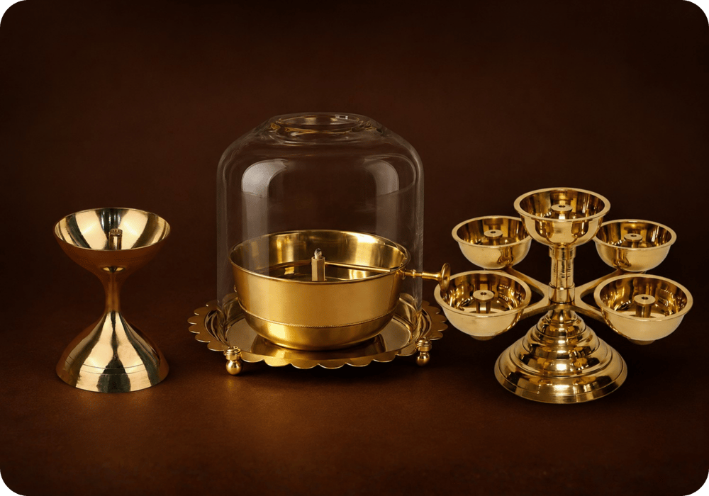 Brass Puja Diya