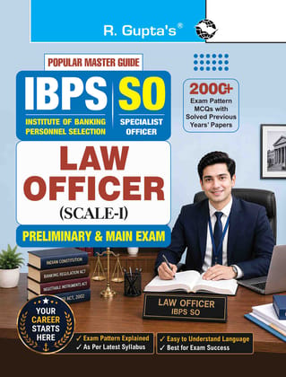 IBPS – Specialist Officer (SO) Law Officer (Preliminary & Main) Exam Guide (R-2967)