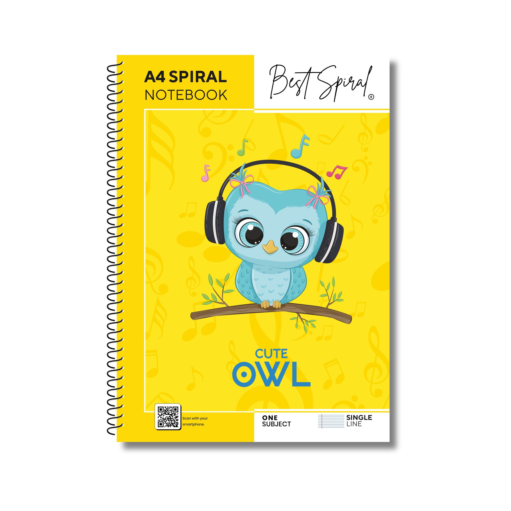 Best Spiral A4 Spiral Notebook 400 Pages Ruled - Pack of 1