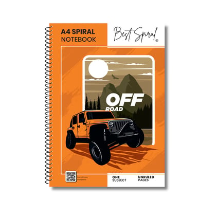 Best Spiral A4 Spiral Notebook 500 Pages Unruled - Pack of 1