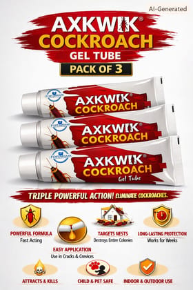 Powerfull Cockroach Killer Magic Gel | Anti Roach Magic Gel | Remove Cockroaches From Your Home | 10GMx3 (Pack Of 3)
