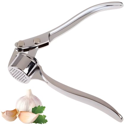 Premium Stainless Steel Garlic Press Crusher | Heavy Duty Manual Garlic Mincer & Ginger Crusher | Ergonomic Kitchen Garlic Press Tool (Original)