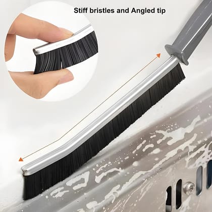 3 PCS Gap Cleaning Brush Set | Hard Bristle Multi-Functional Crevice Cleaning Tool | Narrow Groove, Window Track, Bathroom, Kitchen, Sink & Tile Cleaning Brush (Original)
