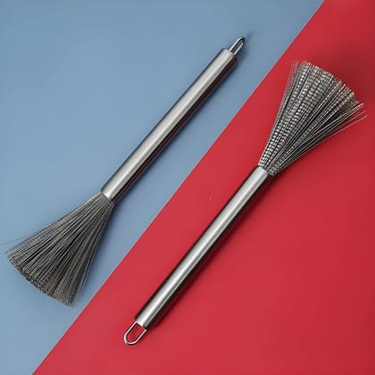 Flexible Stainless Steel Kitchen Cleaning Brush | Heavy Duty Non-Slip Handle Pot & Pan Scrubber | Multipurpose Dish, Utensil & Sink Cleaning Brush | Pack of 1 (Original)