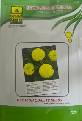 NSC Marigold Pusa Basanti Flower Seed -10 gram