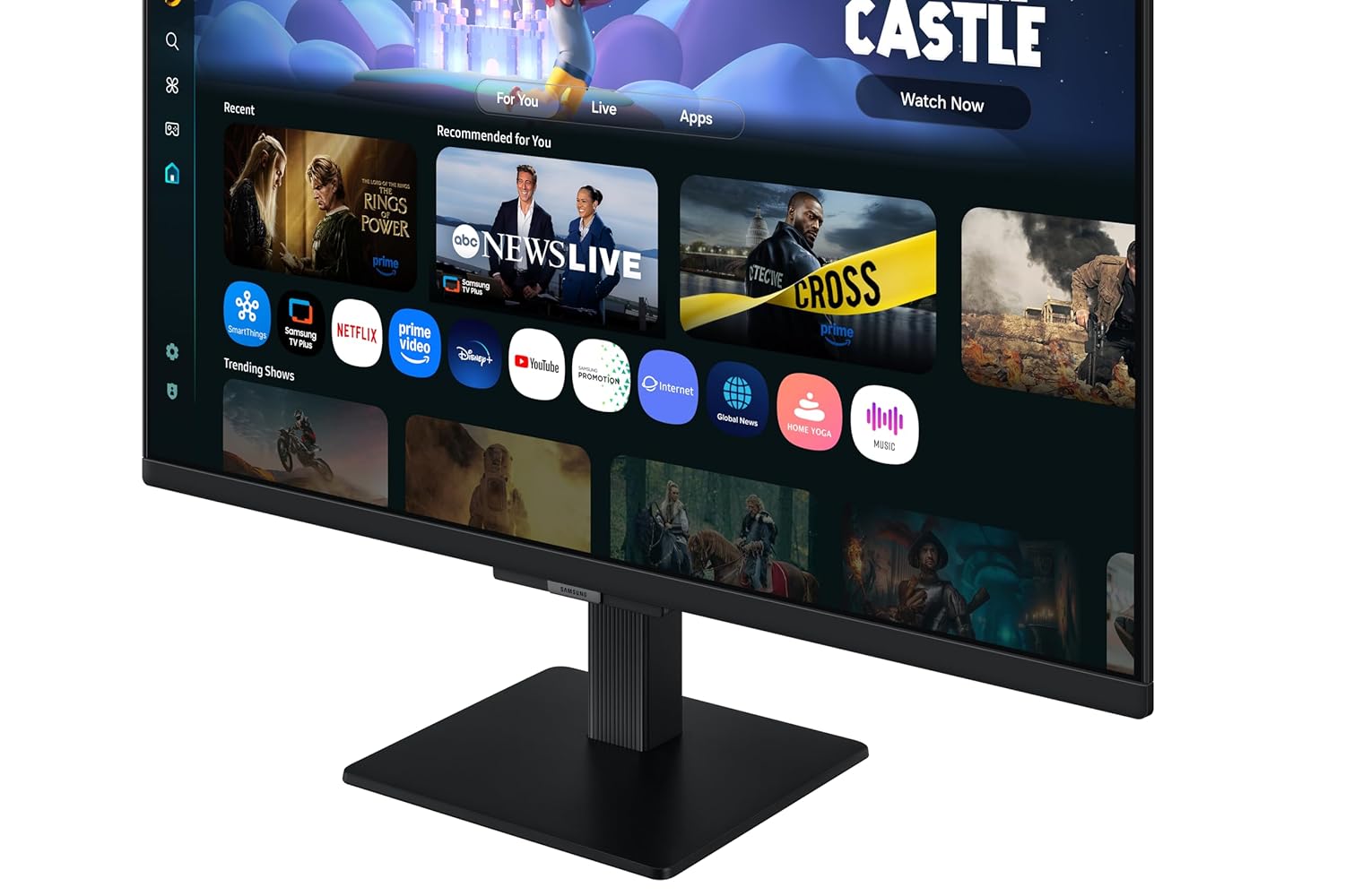 Samsung 27" M5 Smart Monitor with Smart TV Experience-LS27FM500EWXXL