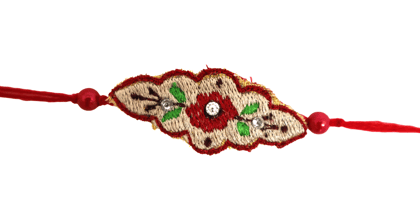 Embroidered Thread Rakhi