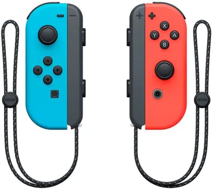 Nintendo Switch OLED Console with Neon Red/Blue Joy-Con