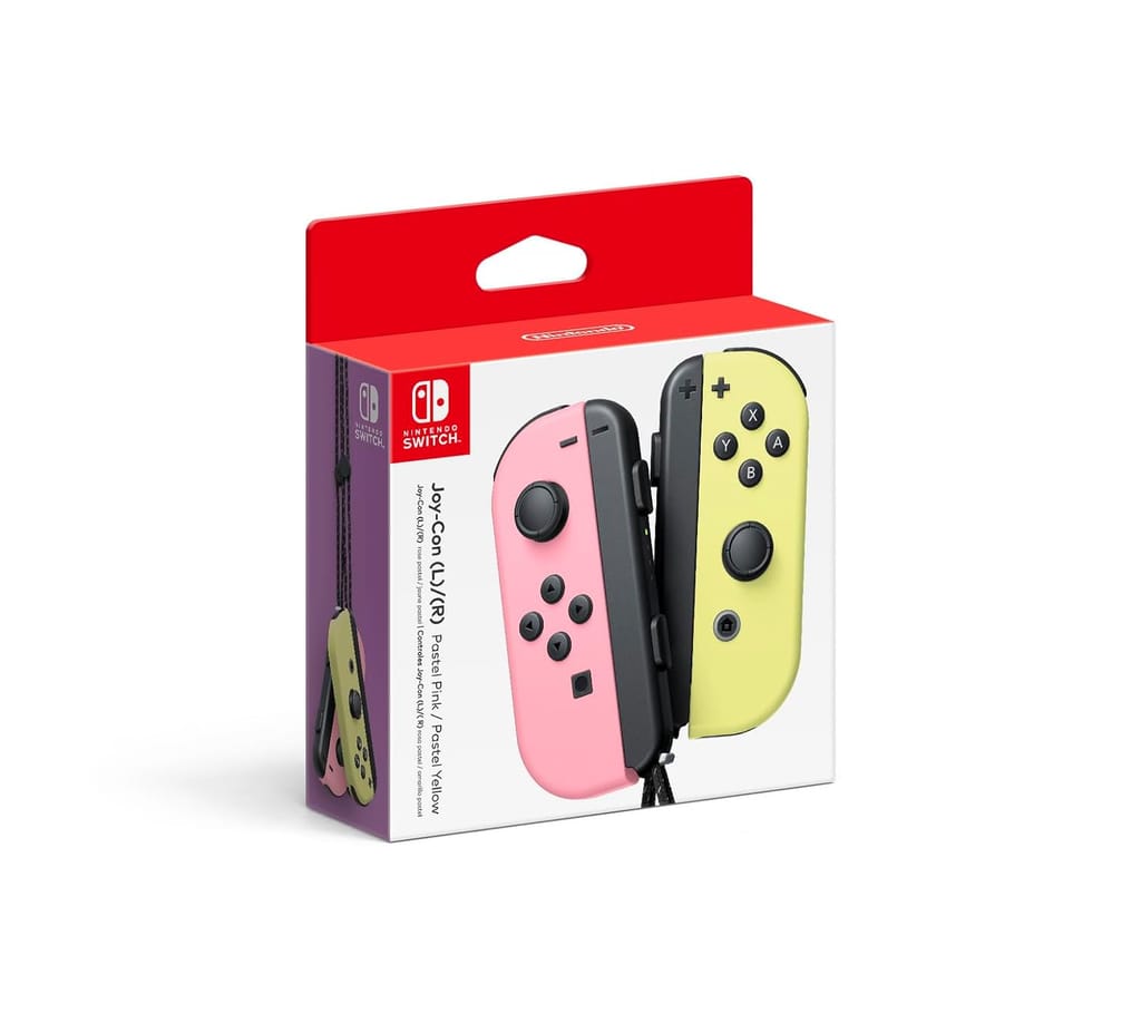 Nintendo Joy-Con controller (L)/(R) - Pastel Pink/Pastel for Gaming Console Yellow