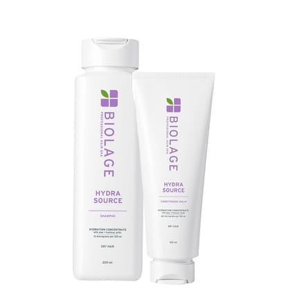 Biolage Hydrasource Plus Professional Shampoo and conditioner Combo, Moisturizes & Hydrates Dry Hair (200ml + 100ml)