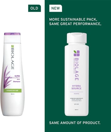 Biolage Hydrasource Plus Professional Shampoo and conditioner Combo, Moisturizes & Hydrates Dry Hair (200ml + 100ml)