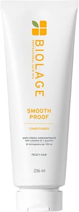 Biolage Smoothproof Anti-FrizzConditioner with Camellia oil and Glycerin for 72HR FrizzControl (236ml)
