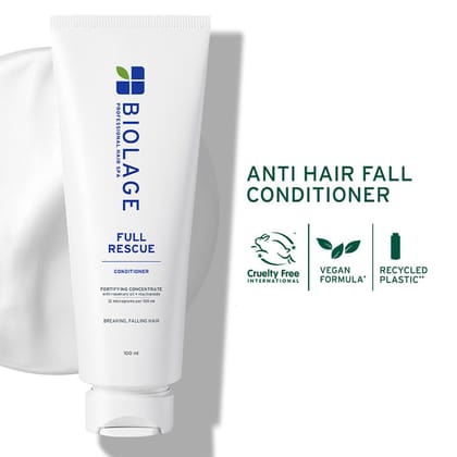 Biolage Full Rescue Anti-Hairfall Conditioner with Rosemary & Niacinamide - 74% Less Hairfall (100ml)