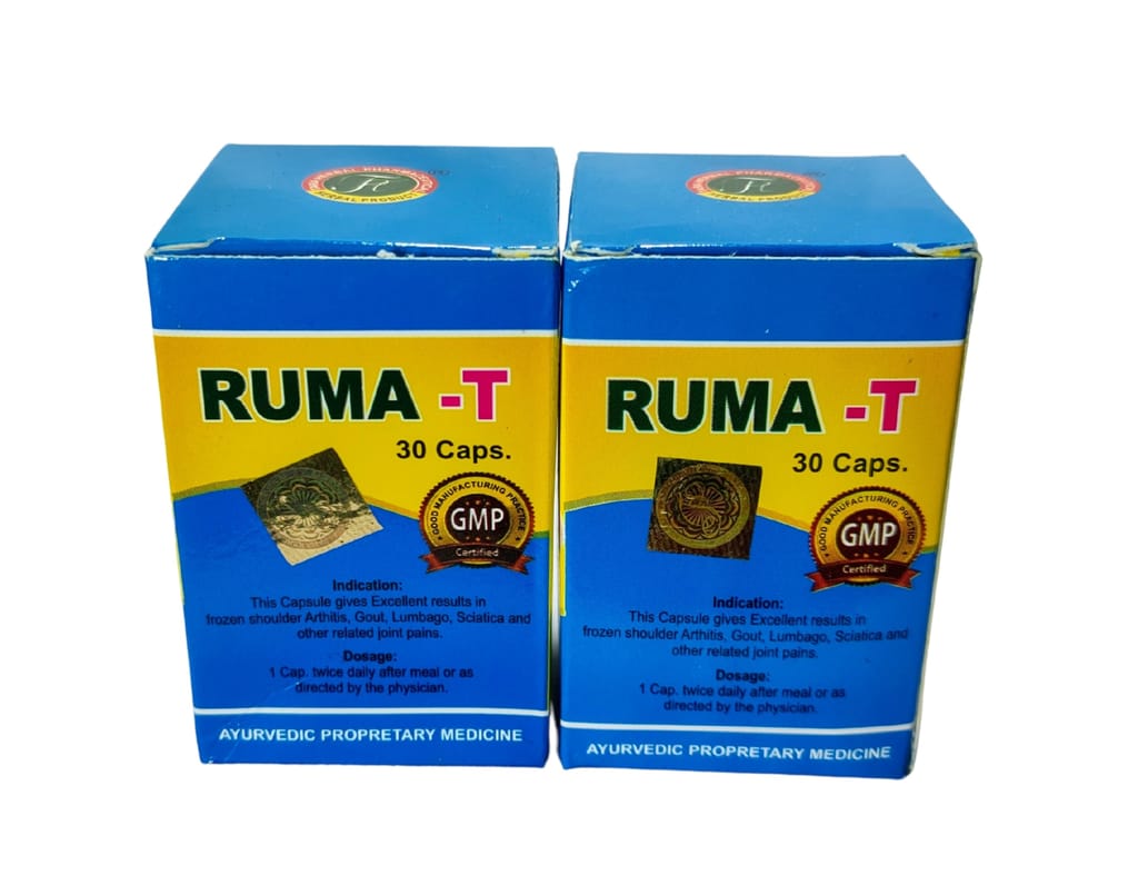 Ruma-T Ayurvedic Joint & Muscle Pain Relief Capsules (Pack of 2)