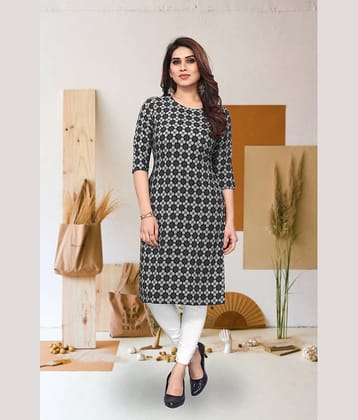 KETAKI FASHION Pack of 1 Crepe Printed Straight Women's Kurti - ( Multicolor )