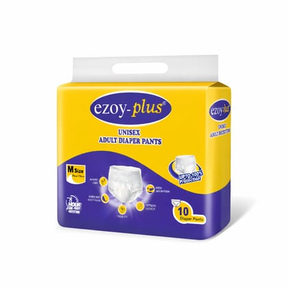 Ezoyplus Adult Diaper Pants Medium (M) Size (24–42 Inch Waist) | High Absorbency | Leakproof Protection | Soft & Breathable | Disposable Adult Incontinence Diapers | Day & Night Use Ezoyplus Adult Diaper Pants Medium (M) Size (24–42 Inch Waist) | High Absorbency | Leakproof Protection | Soft & Breathable | Disposable Adult Incontinence Diapers | Day & Night Use
