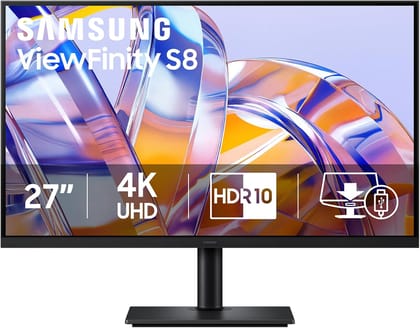 Samsung 32" ViewFinity S8 (S80UH) High-Resolution Monitor -LS32H802UANXZA