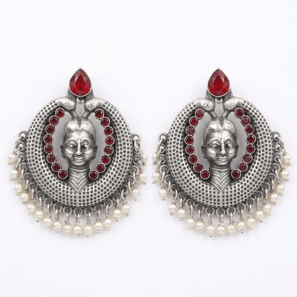 Indian Oxidized Silver Plated Handmade Jhumka Jhumki Earrings Dangel Drop Jewelry for women and Girls, Afghani Earrings, Gifts for Mom/her