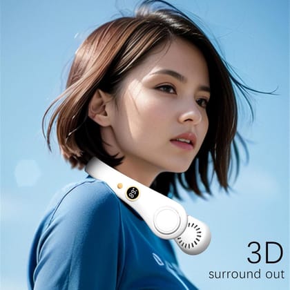 Portable Hanging USB Rechargeable Wearable Neck Fan