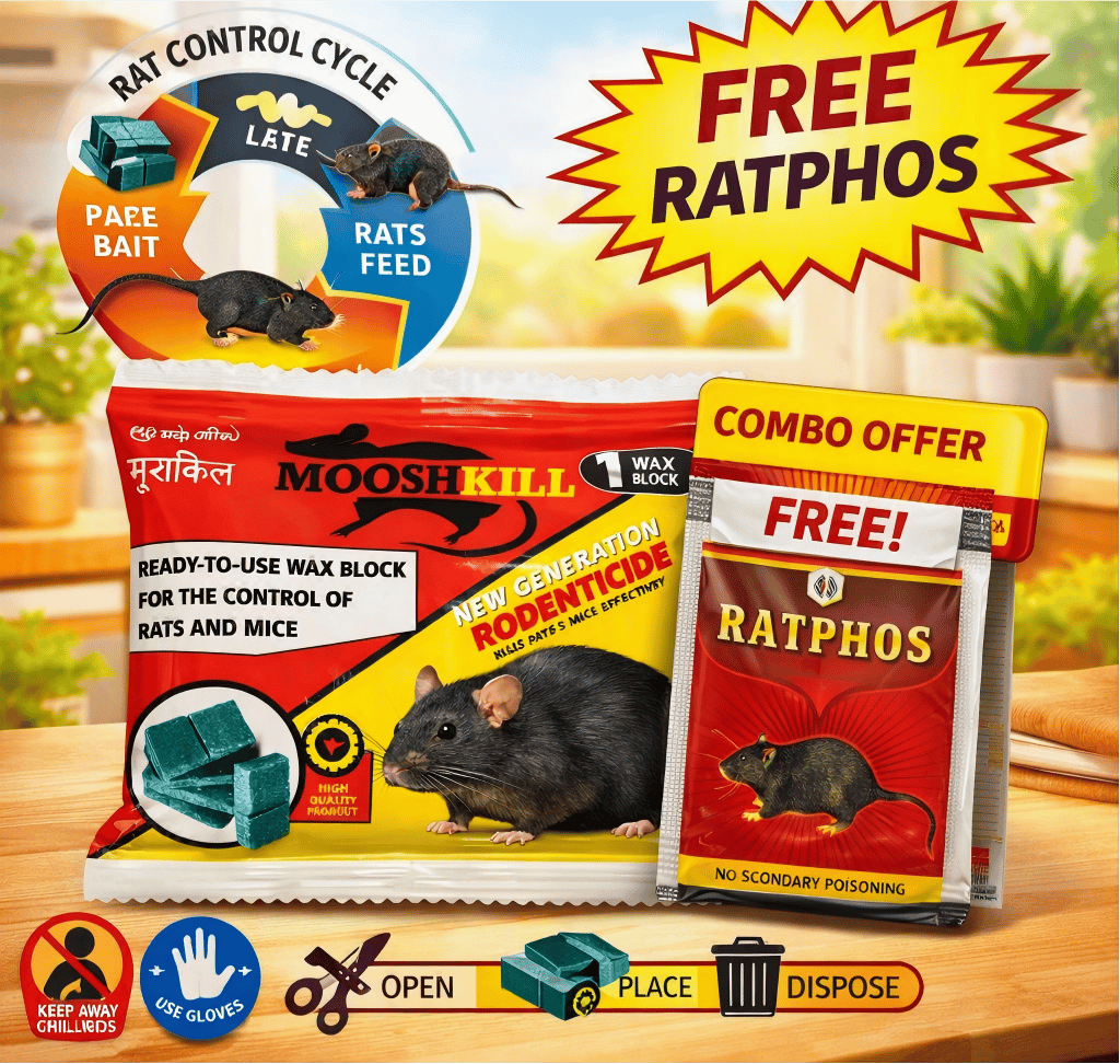Powerfull Rat Killer Cake & Rat Killer Powder Combo | 25GMx1+10GMx1