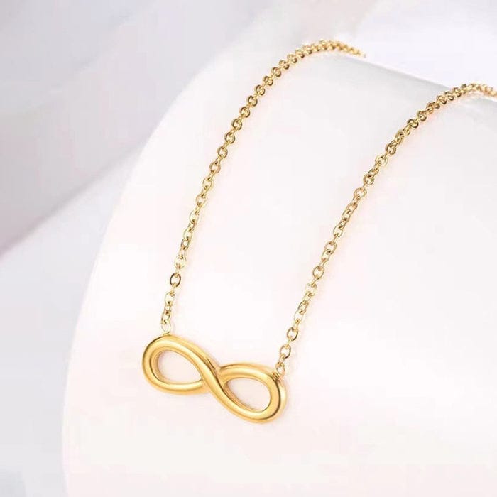 Gold Plated Anti Tarnish Stainless Steel Infinity Themed contemporary Pendant