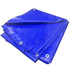 Heavy-Duty Waterproof Blue Poly Tarp with Metal Grommets (Pack of 1)