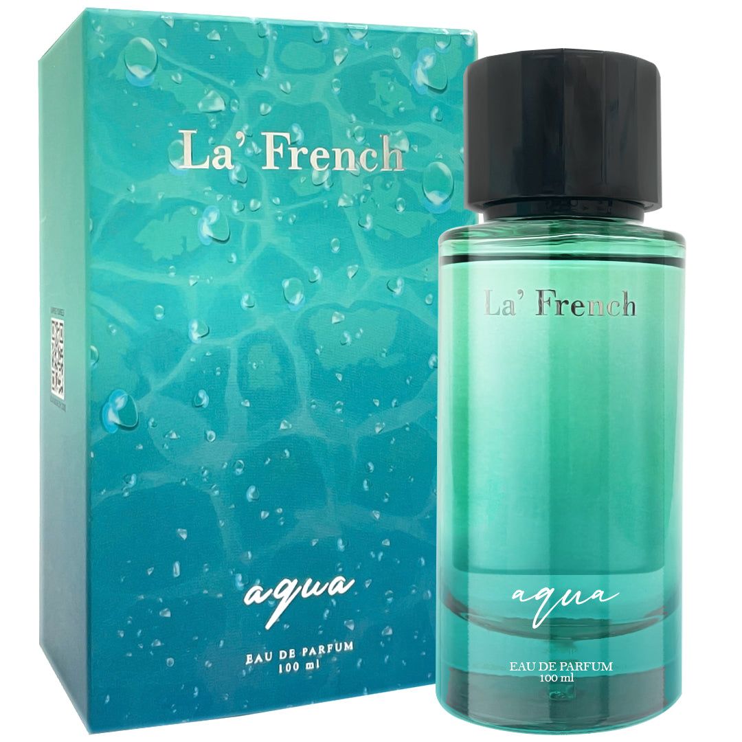 La French Aqua Perfume for Men & Women 100ml | Long Lasting Fresh Aquatic Fragrance | Premium Unisex Eau De Parfum | Clean & Refreshing Daily Wear Scent