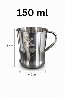 WEKTU Premium Stainless Steel Tea & Coffee Mug Set of 6